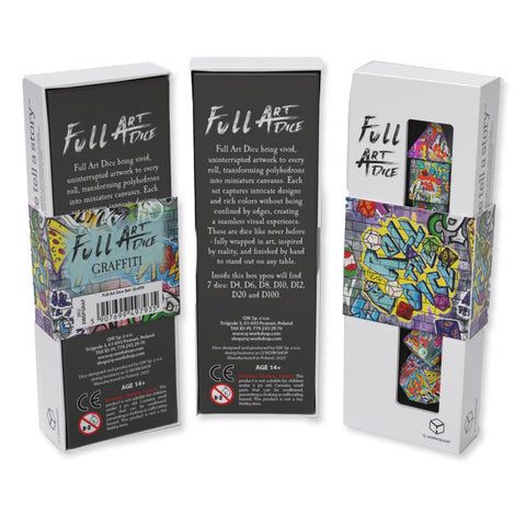 Full Art Dice™ Graffiti kauliukų rinkinys Q-WORKSHOP