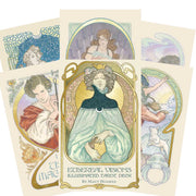 ETHEREAL VISIONS TARO KORTOS: Art Nouveau įkvėpta magija su auksinėmis detalėmis