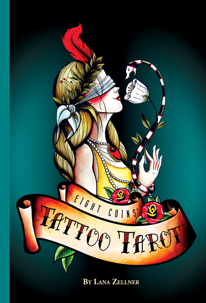 EIGHT COINS’ TATTOO TAROT: meno ir simbolių kalba iš tatuiruočių ir taro pasaulio – taro kortos + knyga