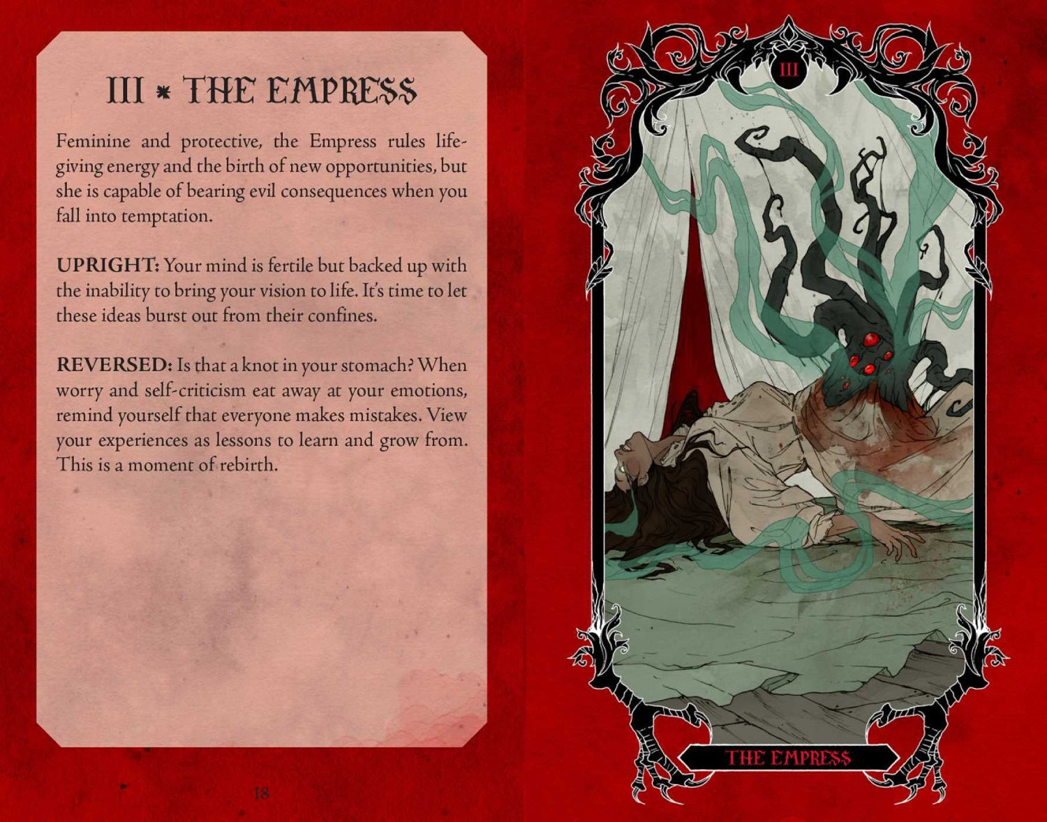 Horror Taro kortos ir vadovas Insight Editions