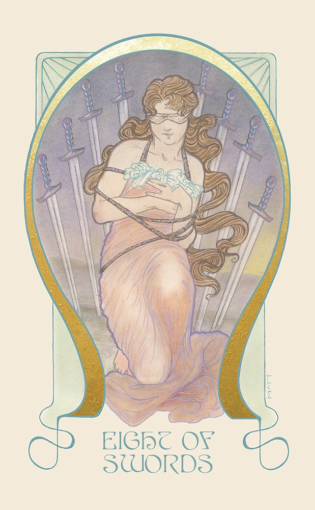 ETHEREAL VISIONS TARO KORTOS: Art Nouveau įkvėpta magija su auksinėmis detalėmis