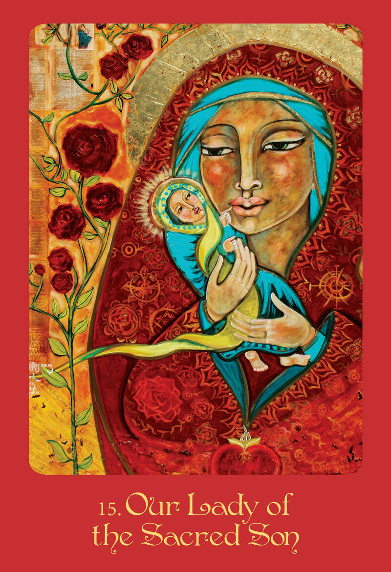 Mother Mary Oracle kortos Blue Angel