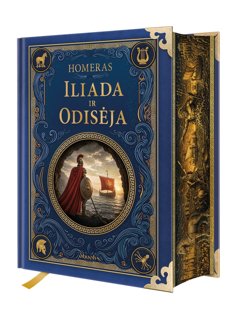 Homero „Iliada ir Odisėja“ – prabangus kolekcinis leidimas su dekoruota briauna