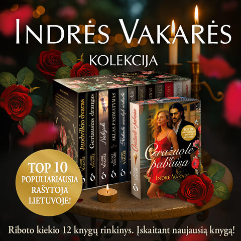 Indrė Vakarė pristato: kolekcinis 12 knygų rinkinys dėžutėje (galima personalizuoti vardu ir sveikinimu!)