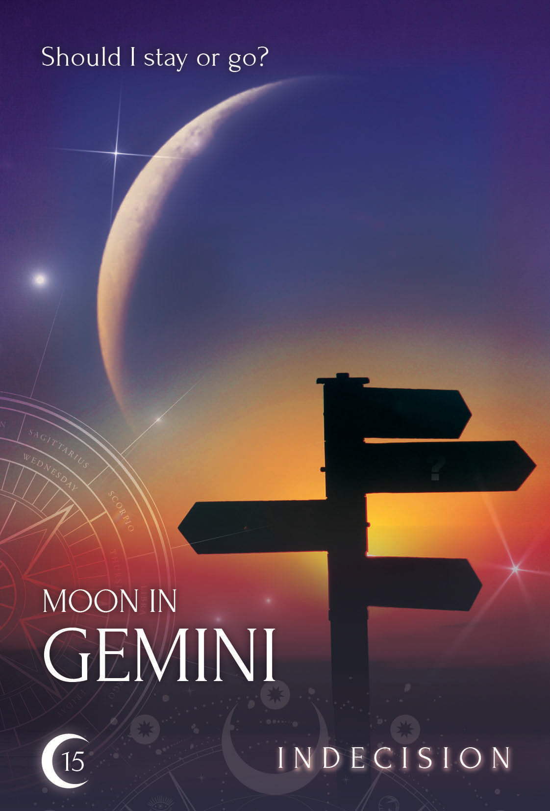 Zodiac Moon Reading kortos Rockpool