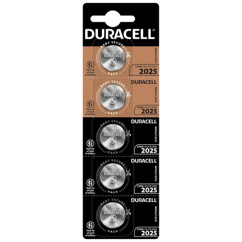 Duracell CR2025 3V ličio baterijos 5 vnt.
