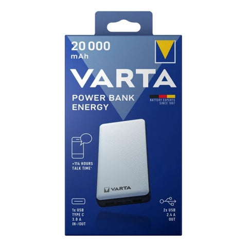 Varta Power bank Energy 20000mAh 57978 išorinė baterija (powerbank)