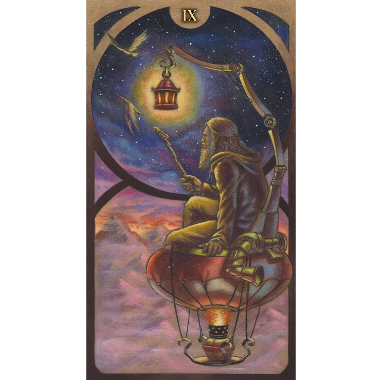 Steampunk Art Nouveau Tarot kortos Lo Scarabeo