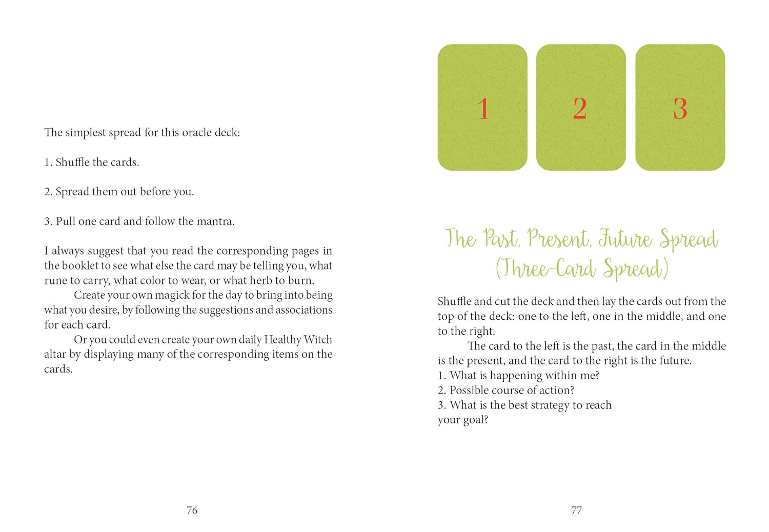 the Healthy Witch Orakulo kortos Schiffer Publishing