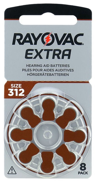 Rayovac Extra 312 baterijos klausos aparatams 80 vnt.