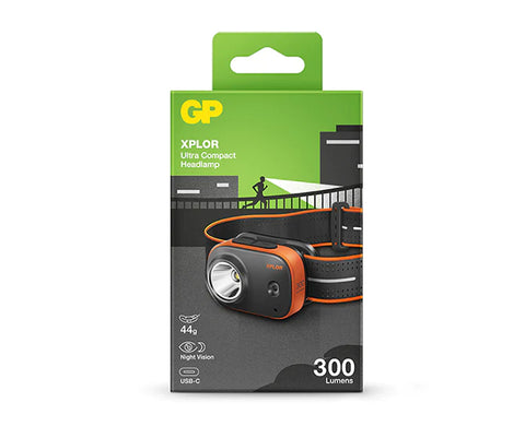 GP Xplor Ultra Compact headlamp PHR16 žibintas ant galvos