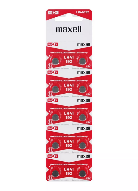Maxell G3 LR41 baterijos 10 vnt.