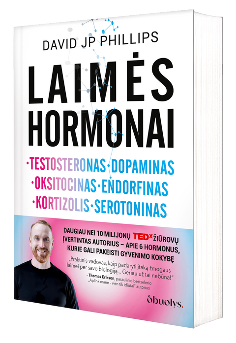 LAIMĖS HORMONAI: daugiau nei 10 milijonų TEDx žiūrovų įvertintas autorius – apie 6 hormonus, kurie gali pakeisti gyvenimo kokybę