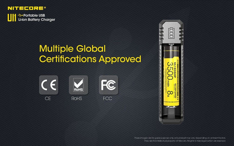 Nitecore UI1 Portable USB Intelligent Universal Baterijų įkroviklis
