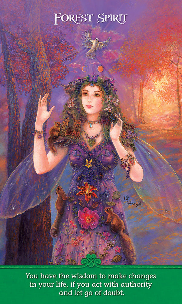 INSPIRATIONAL WISDOM FROM ANGELS & FAIRIES KORTOS: įkvėpimas, gydanti energija ir džiaugsmas iš šviesos būtybių pasaulio