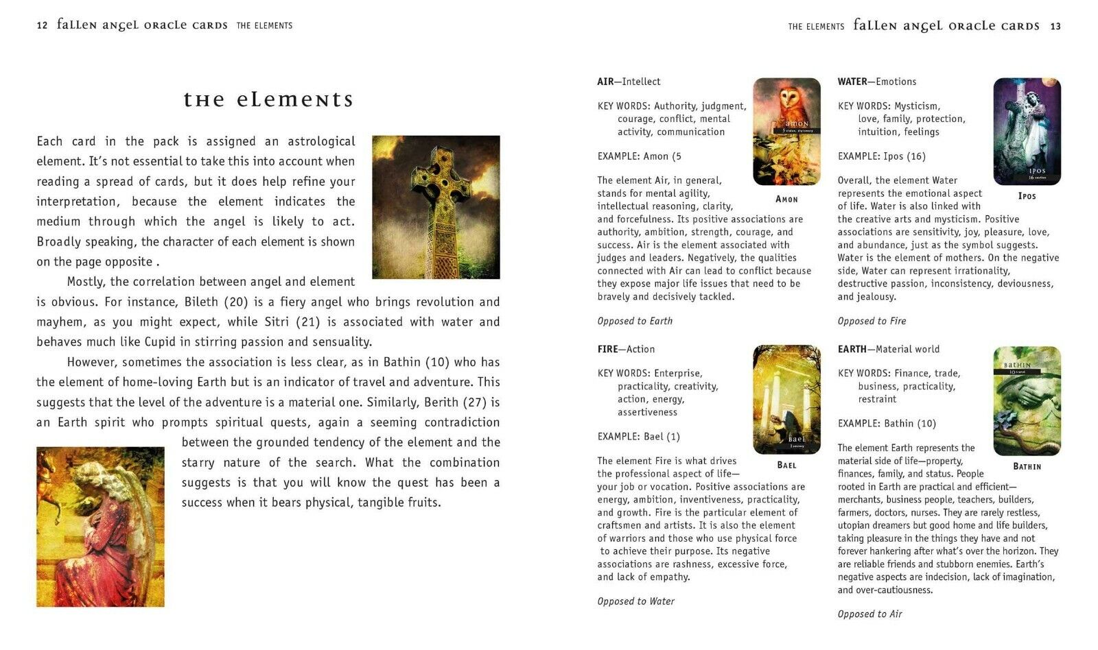 Fallen Angel Oracle kortų ir knygos rinkinys Cico Books