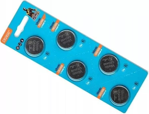 Vinnic CR2450 ličio baterijos 5 vnt.