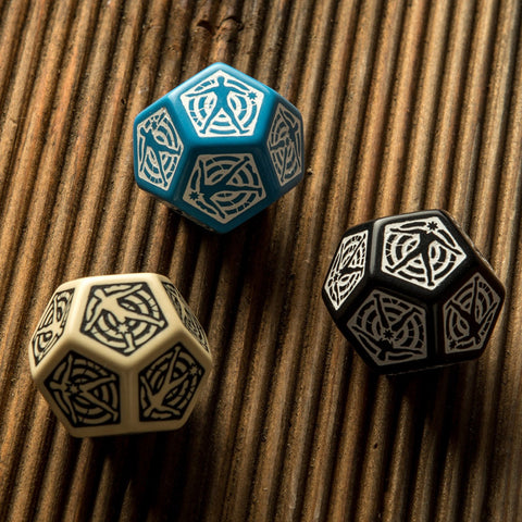 D12 Hit Location kauliukas juodos ir baltos spalvos