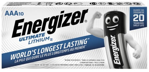 Energizer R6 AAA  L91 Ultimate ličio baterijos,10 vnt.