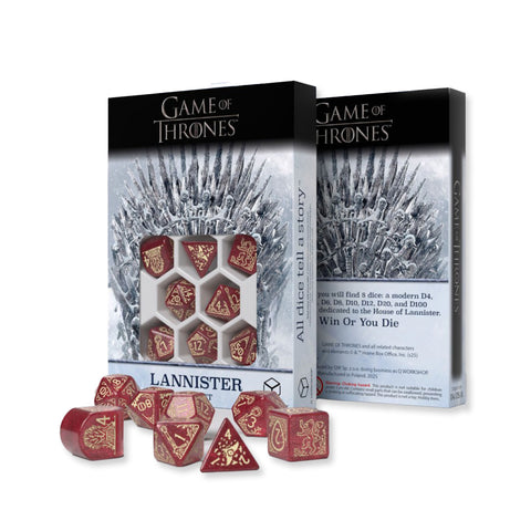 Game of Thrones. Lannister kauliukų rinkinys Q-WORKSHOP