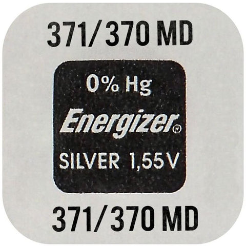 Energizer  371/370 Silver baterijos, 10 vnt.