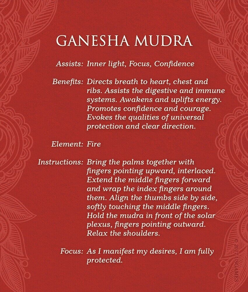 Mudras: For Awakening The Five Elements kortos US Games Systems