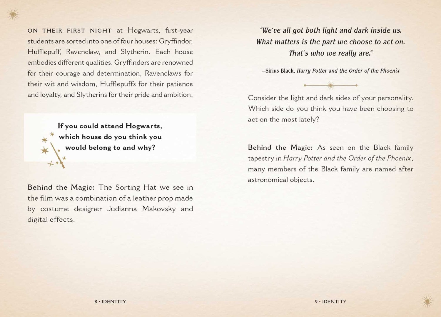 Harry Potter magical meditations kortos Insight Editions