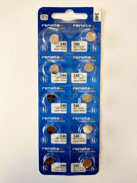 Renata 346 (SR712SW) baterijos 10 vnt.