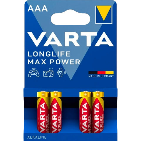 Varta AAA Longlife Max Power LR03 šarminės baterijos 4 vnt.