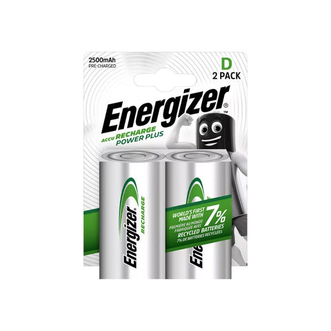 Energizer HR20 D Power Plus 2500mAh baterijos, 2 vnt.