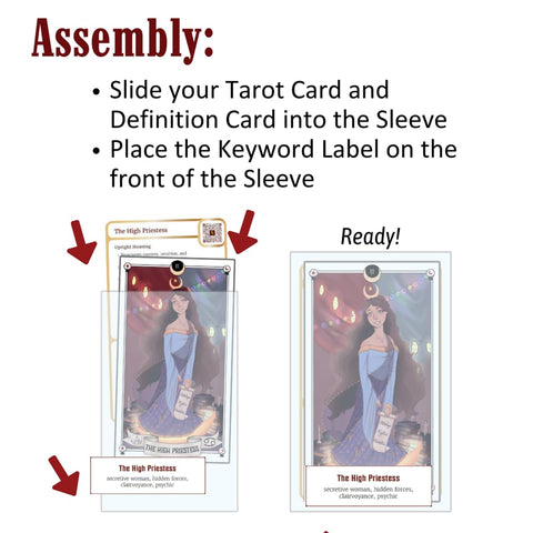 Tarot Training Sleeves rinkinys Schiffer Publishing
