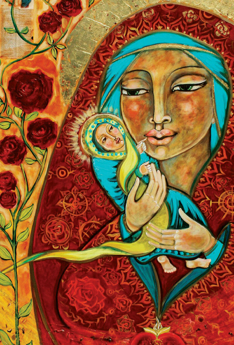 Mother Mary Oracle Pocket Edition kortos Blue Angel