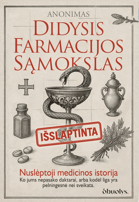 DIDYSIS FARMACIJOS SĄMOKSLAS: nuslėptoji medicinos istorija – ko nepasako daktarai, arba kodėl liga yra pelningesnė nei sveikata