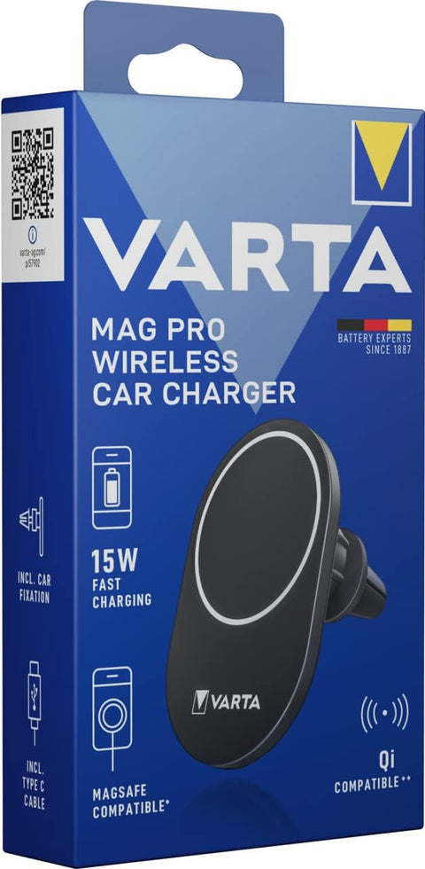 Varta Mag Pro Wireless Car Charger 57902 belaidis mašinos įkroviklis