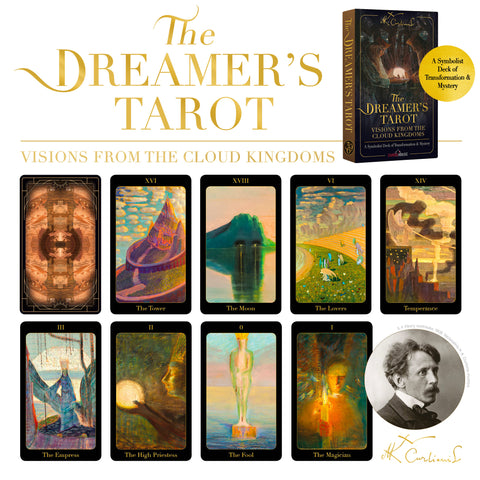 M.K.ČIURLIONIS: taro kortos „Vizijos iš debesų karalysčių“ + knygelė 7 kalbomis!