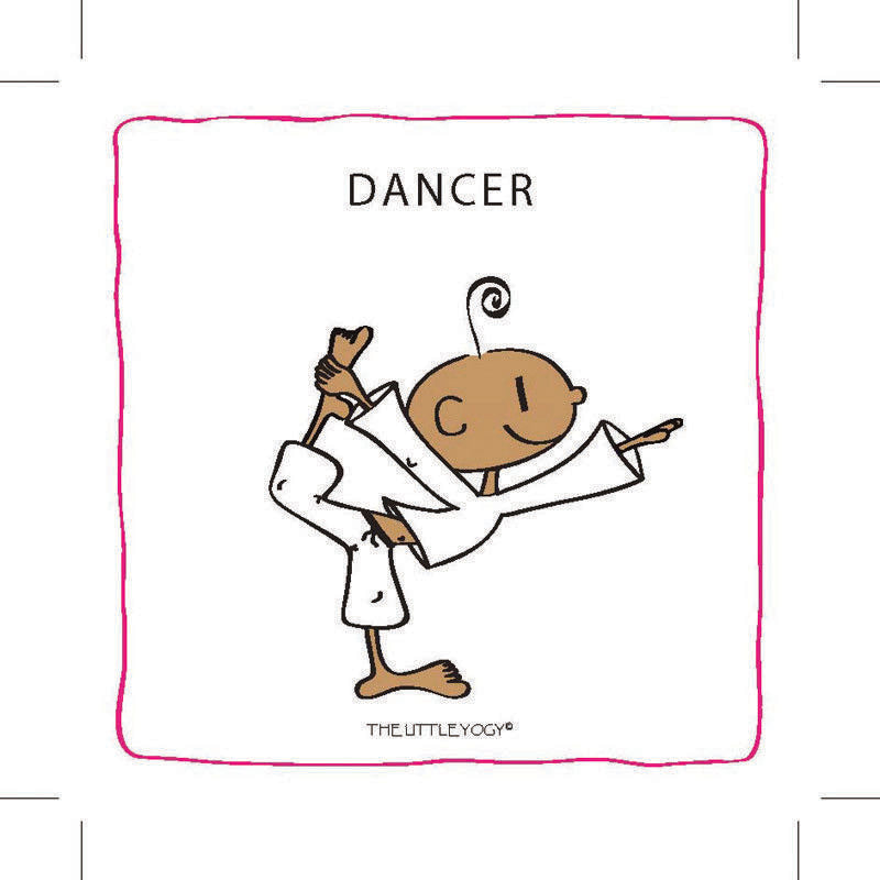 YOGA WITH THE LITTLE YOGI: žaismingos jogos kortelės vaikams ir suaugusiems + knyga