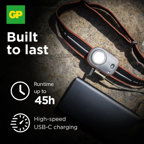 GP Xplor Ultra Compact headlamp PHR16 žibintas ant galvos
