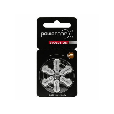 Varta Power One Evolution Klausos baterijos Zinc-Air p312 6 vnt.