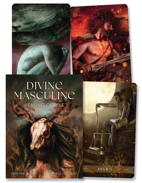 Divine Masculine Healing Oracle kortos Blue Angel