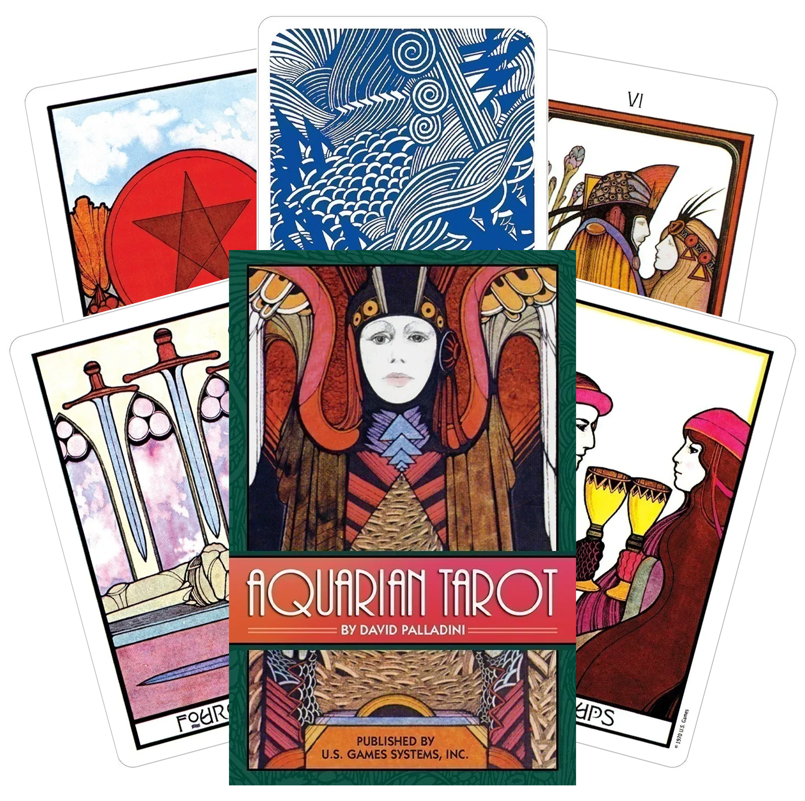 Aquarian Taro kortos US Games Systems