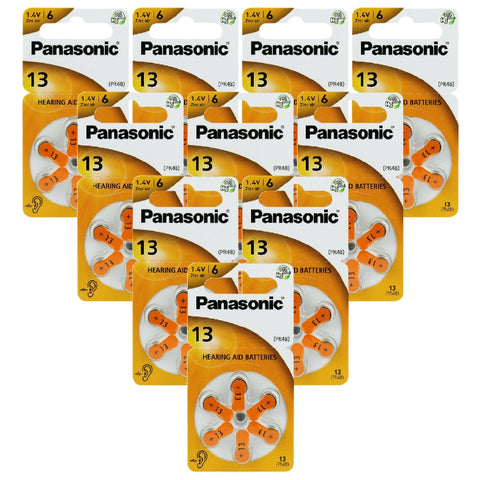 Panasonic 13 PR48 6BL baterijos klausos aparatams 60 vnt.