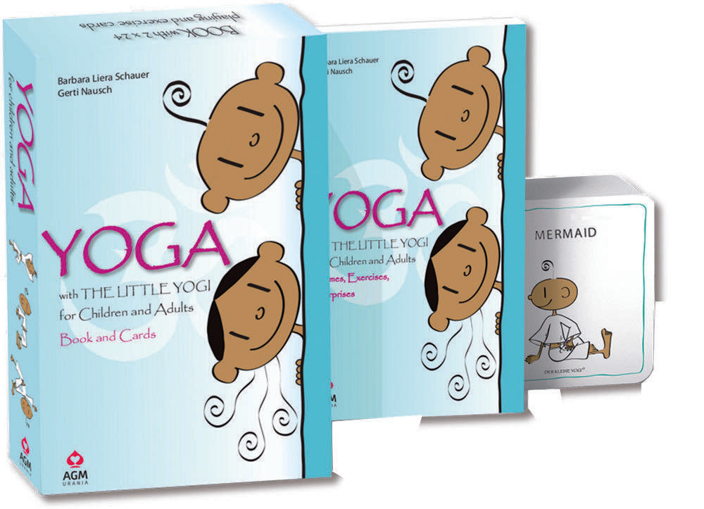 YOGA WITH THE LITTLE YOGI: žaismingos jogos kortelės vaikams ir suaugusiems + knyga