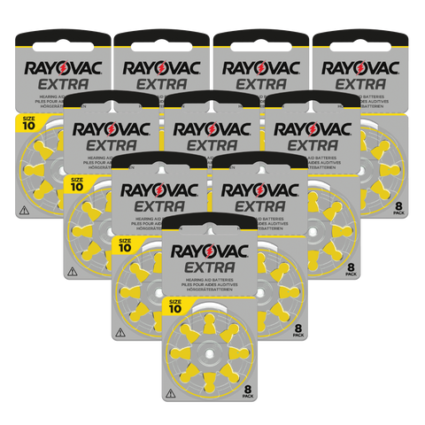Rayovac Extra 10 baterijos klausos aparatams 80 vnt.