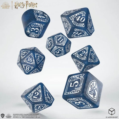 Harry Potter. Ravenclaw Modern Dice kauliukų rinkinys (mėlynos sp.)