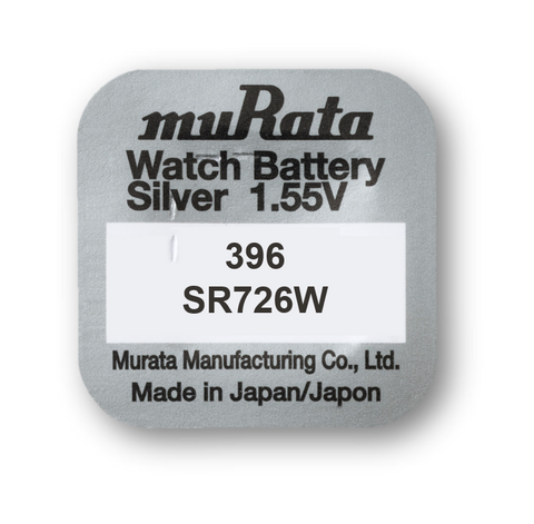 Murata 396 (SR726W) sidabro oksido baterijos 10 vnt.
