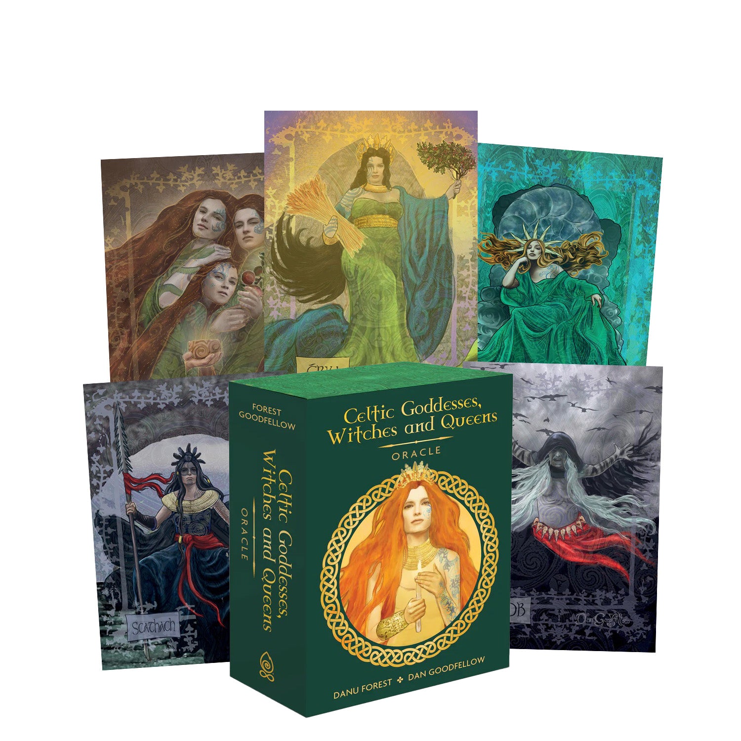 Celtic Goddesses, Witches and Queens Oracle kortos Schiffer Publishing