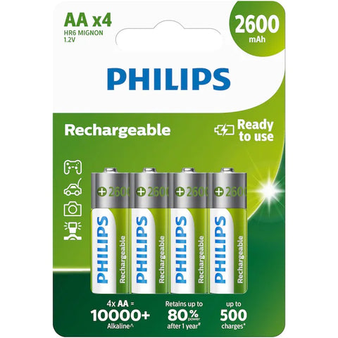 Philips HR6 AA 2600mAh įkraunamos baterijos 4 vnt.
