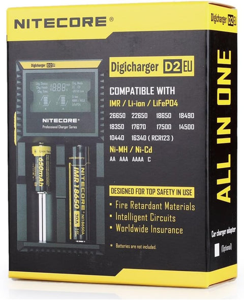 Nitecore Digicharger D2EU Baterijų įkroviklis