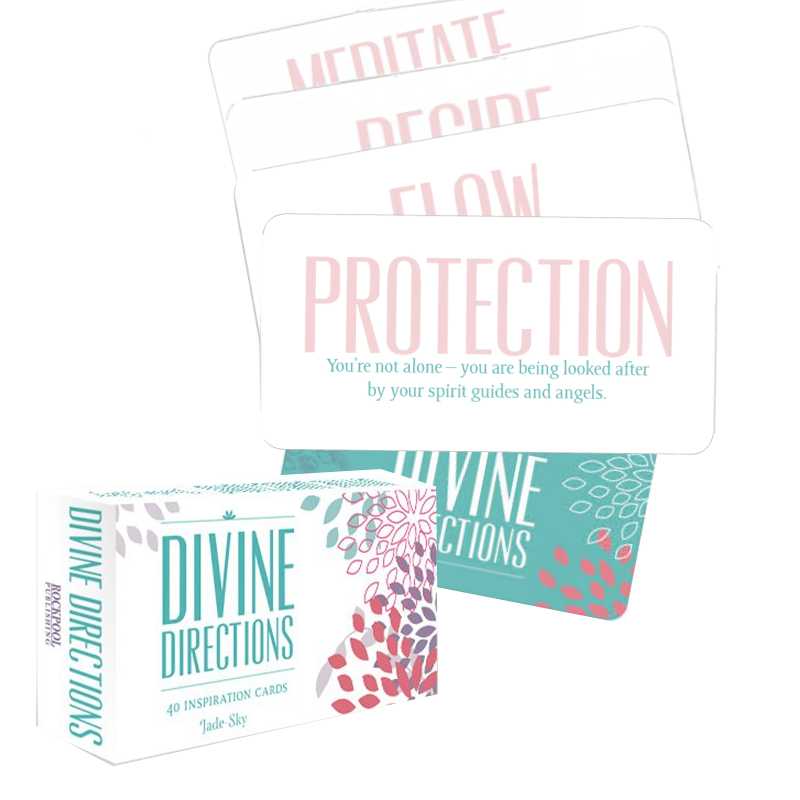 DIVINE DIRECTIONS: aiškios afirmacijų kortų žinutės iš Visatos tavo kasdienybei