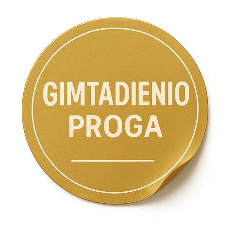 LIPDUKAS „GIMTADIENIO PROGA“: šventinis akcentas